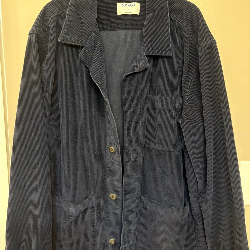 Old Navy Dark Blue Corduroy Jacket